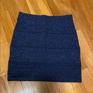 Midnight blue mini skirt
